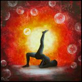 15 Power of Yoga - die Bruecke Auftragsarbeit;
Acryl auf Leinwand;
30 x 30 cm